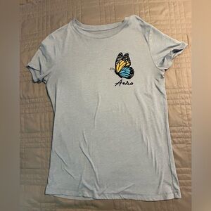 Aeropostale Classic Crew Tee in Soft Blue